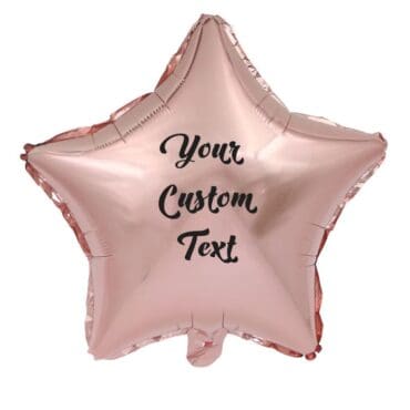 Funlah Rose Gold Star Foil Mylar Balloon Customize 2