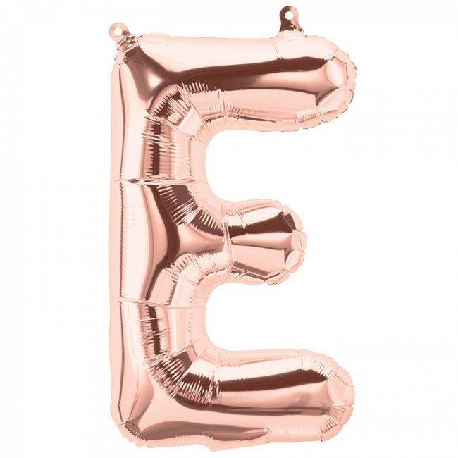 ROSE GOLD LETTER-A Decorative Concepts UK LTD 16 ROSE GOLD LETTERS AND NUMBER BALLOONS BIRTHDAY ANNIVERSARY DECORATION