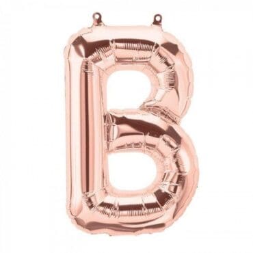 Rose gold alphabets balloons B