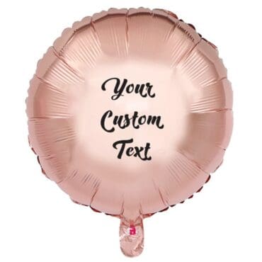 Funlah Rose Gold Round Foil Mylar Balloon Customize 1