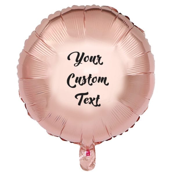 Funlah Rose Gold Round Foil Mylar Balloon Customize 1