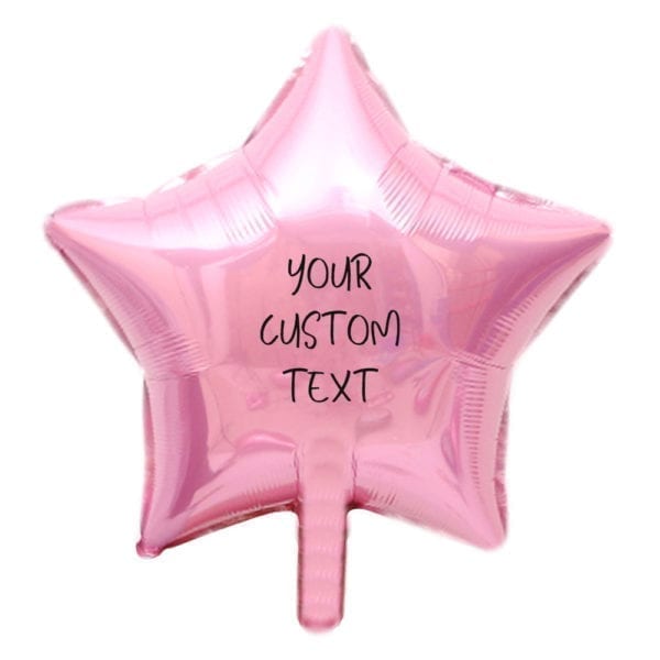 18 inch star foil balloon with customize text
