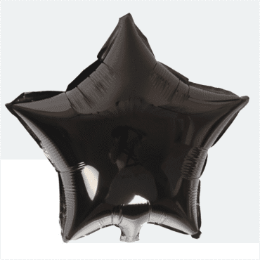 Customise Personalised helium black star birthday party foil mylar balloon 18 inch