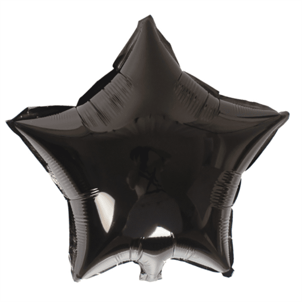Customise Personalised helium black star birthday party foil mylar balloon 18 inch