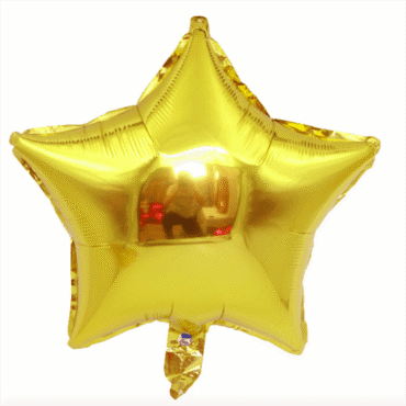 Customise Personalised helium gold star birthday party foil mylar balloon 18 inch