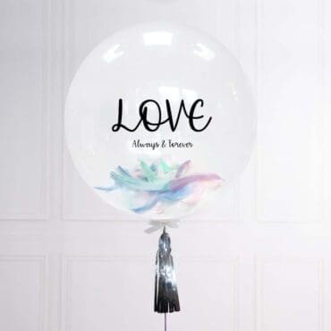 Funlah Customize Balloon with Pastel Feathers