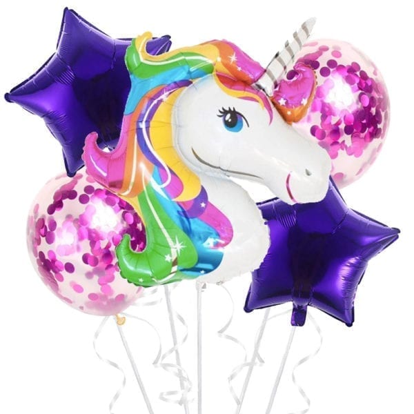 Funlah Rainbow Unicorn Balloon Package