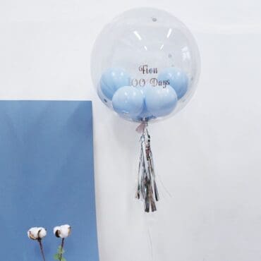 Funlah baby Shower Pastel Blue personalise Balloon