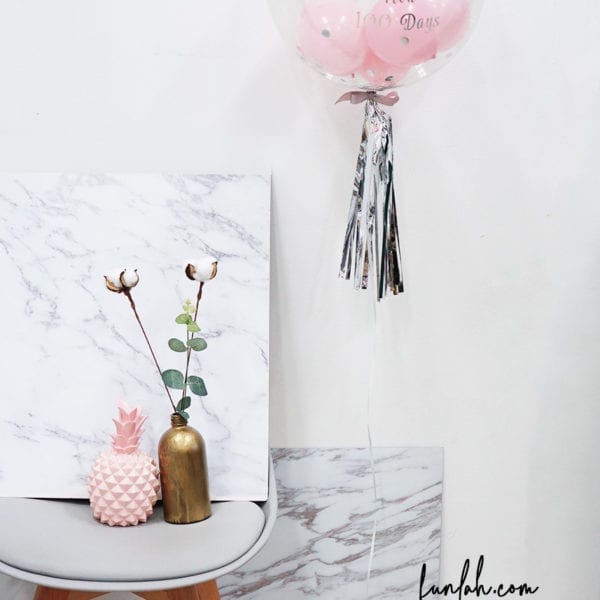 Funlah baby Shower Pastel Pink personalise Balloon