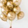 Funlah balloon cluster bouquet Metallic Chrome Gold 2