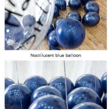 FUnlah balloon cluster bouquet noctiluca blue 3
