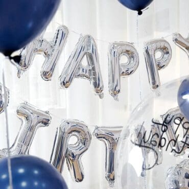 FUnlah balloon cluster bouquet noctiluca blue 4