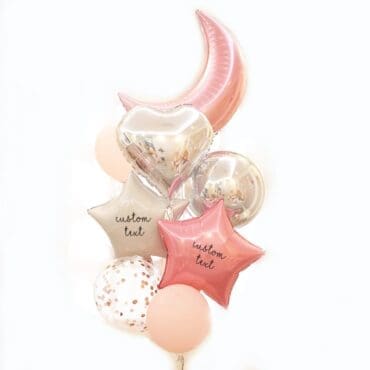 Funlah balloon cluster moon and star