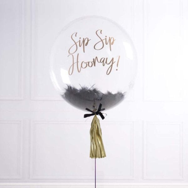 Funlah Customize Balloon with Black Feathers 1