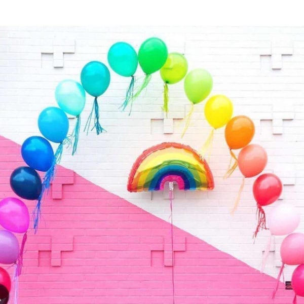 Funlah rainbow balloon arc