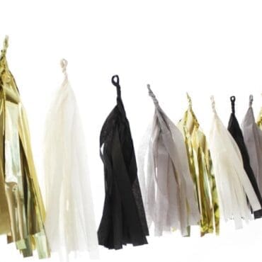 Birthday Party Tassels Black Gold