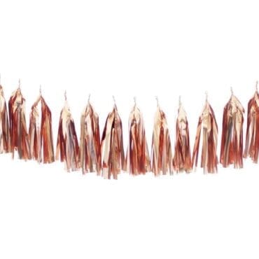 Birthday Party Tassels Metallic Rose Gold