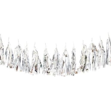 Birthday Party Tassels Metallic Silver