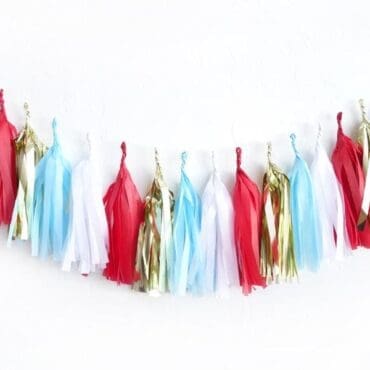 Birthday Party Tassels Red Blue Gold (2)