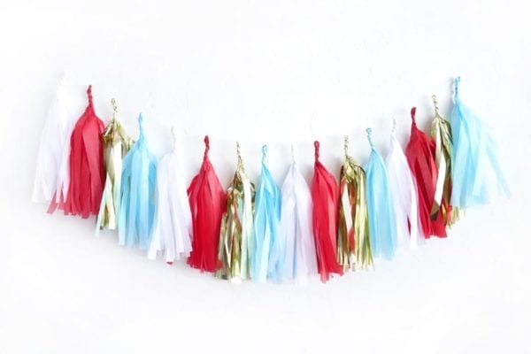 Birthday Party Tassels Red Blue Gold (2)