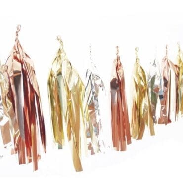 Birthday Party Tassels Shiny Metallic