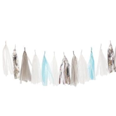 Birthday Party Tassels Silver Baby Boy