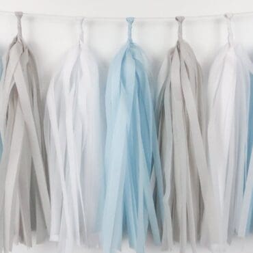 Happy Birthday Party Tassels Baby Boy