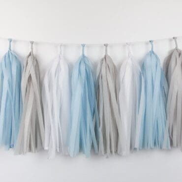 Happy Birthday Party Tassels Baby Boy