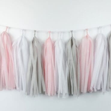 Happy Birthday Party Tassels Baby Girl