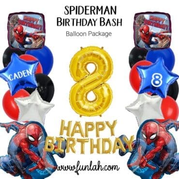 Spiderman Birthday Bash Balloon Package