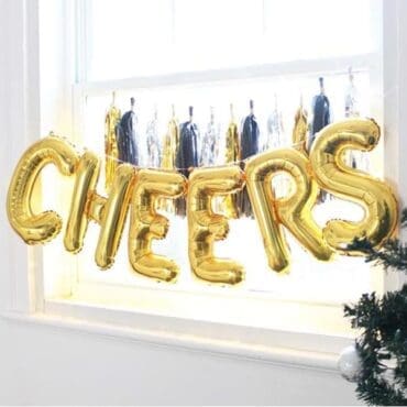 16 inch Party gold foil balloon cheers