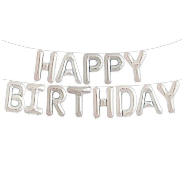 16 inch happy birthday letter foil balloon