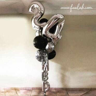 Funlah-Number-HBD-Giant-Bouquet-Silver-Black