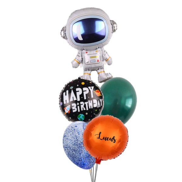 Astronaut Birthday balloon bouquet
