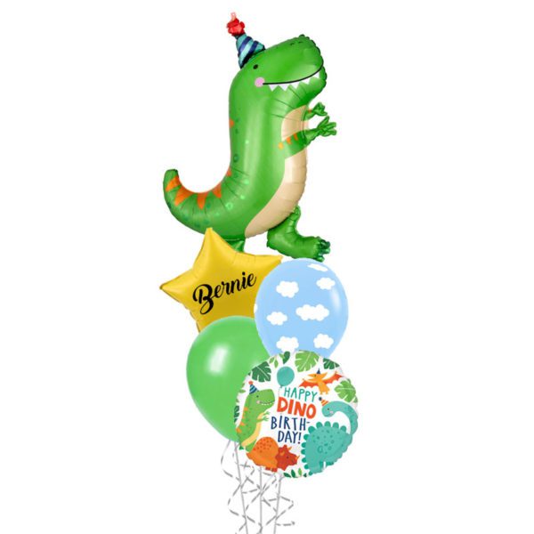 Dinomite Dinosaur Helium Foil Balloon Bouquet