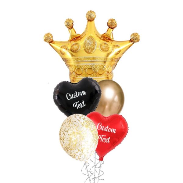 Queen Of Hearts Helium Balloon Bouquet