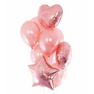 Rose Gold Stars and Hearts