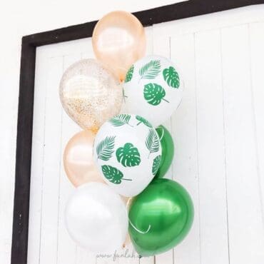 Tropical balloon bouquet
