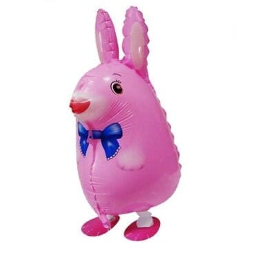 Walking Pets Animal Pink Rabbit Balloon