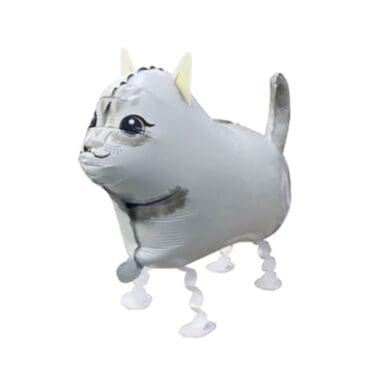 Walking Pets Animal White Cat Balloon