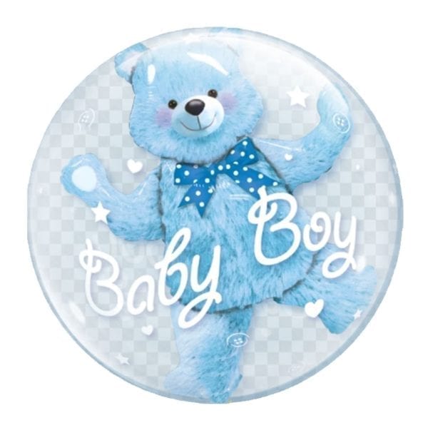 Baby boy Blue Teddy Bear Balloon