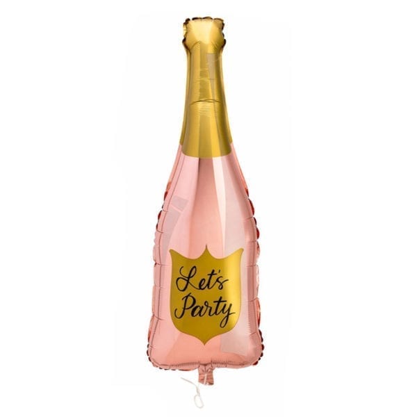 Let's Party Champagne Rose Gold Balloon