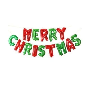 Merry Christmas Classic Foil Letter Balloon