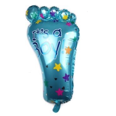 Its a boy little foot foil balloon