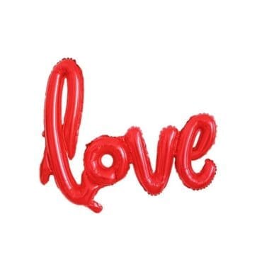 Love script red balloon