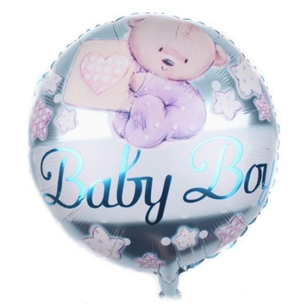 Standard Baby boy bear foil balloon