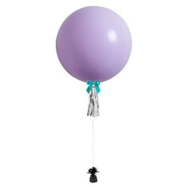 36 inch jumbo helium balloon lilac with tassel