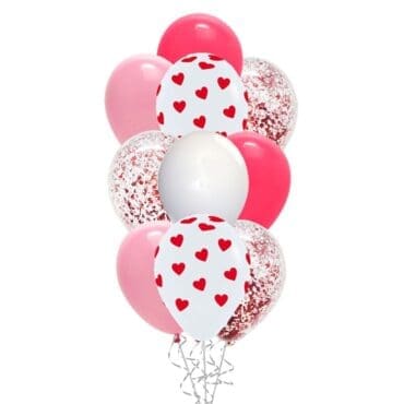 Cupid Hearts Valentine balloon bouquet