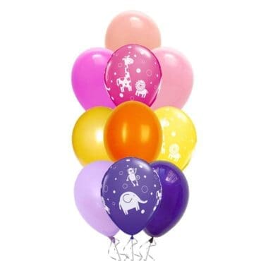 Cute Animal Sunset Balloon bouquet