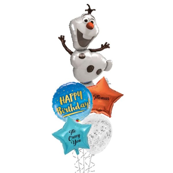 Olaf birthday balloon bouquet